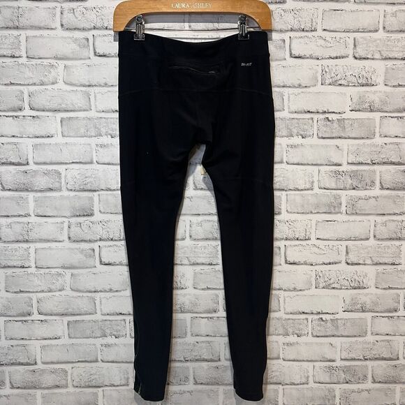 NIKE Running Dri Fit Stretch Zip Ankle & Zip Pocket Leggings Women's Size M - Picture 6 of 9
